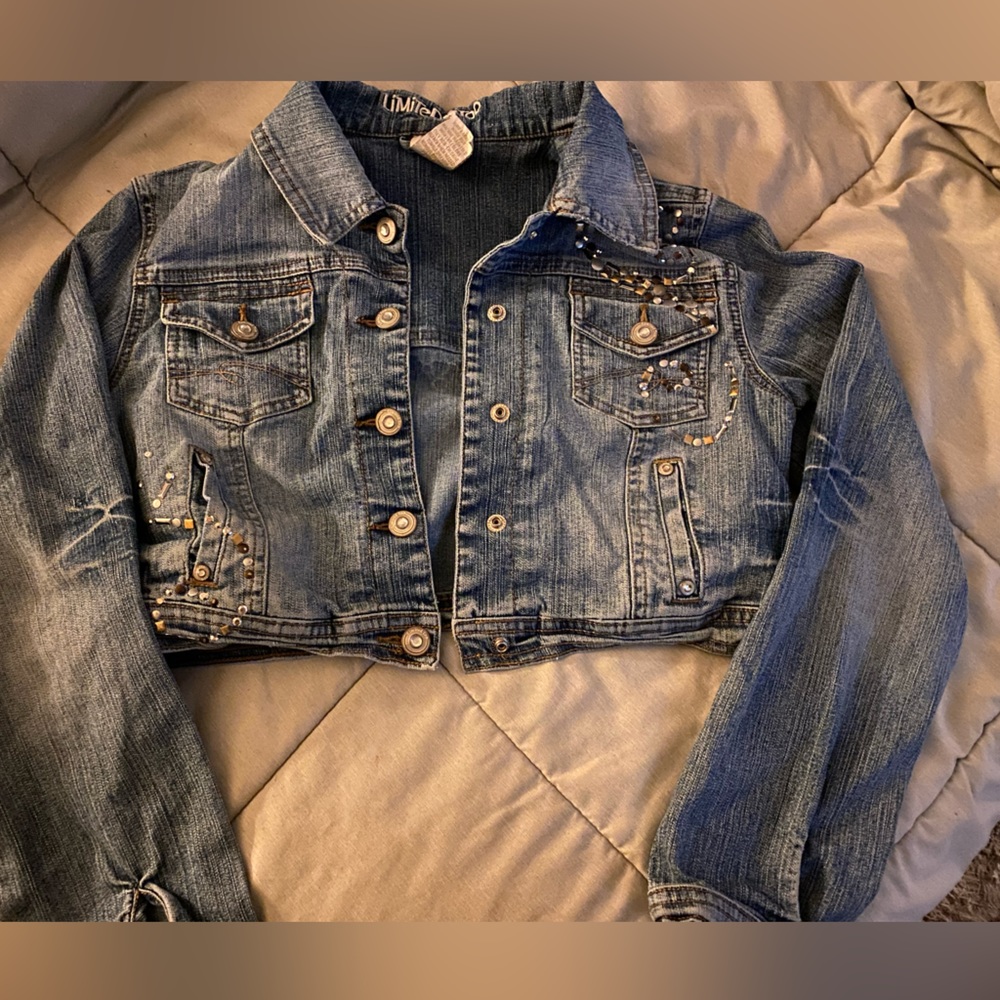 Limited too Embellished Jean Jacket 👧